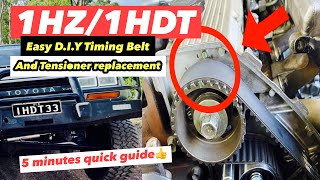 Toyota 1HZ 1HDT Landcruiser timing belt and tensioner replacement