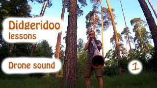 Didgeridoo lesson #1. Drone sound