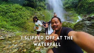 I slipped off at the waterfall | Dalle khorsani ani Cucumber ko perfect combination |