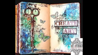 Create Art  - Art Journal Page by Farrel Tailor