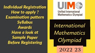 How to Register For International Mathematics Olympiad Exam 2022-23  #Olympiadexam#nstse #imo