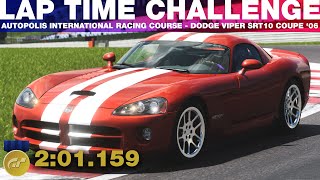 Gran Turismo 7 Lap Time Challenge - Autopolis International Racing Course - Viper SRT10 Coupe '06