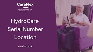 Serial Number Location | HydroCare | CareFlex