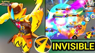 ZERAORA INVISIBLE WILD CHARGE IS NIGHTMARE FOR OPPONENT 🔥⚡ | POKEMON UNITE | ZERAORA GAMEPLAY