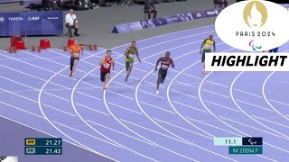 Para Athletics Men's 200m T64 Final Highlights 2024 |  Costa Rica's Guity won Gold MEDAL