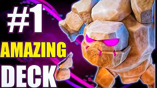 AMAZING GOLEM DECK IN || CLASH ROYALE 👿