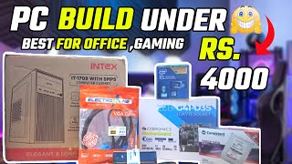 Gaming Pc Build Under 4000 rs | ⚡ Best Budget Gaming PC Build! 🔥 For Gaming, Student, Office Work