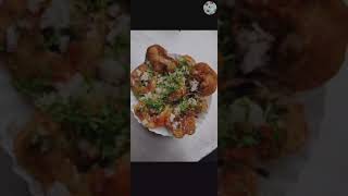 Tray Preparation Aloo Tikki Chaat || Indian Street Food #shorts