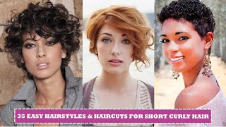 35 Easy Hairstyles And Haircuts For Short Curly Hair