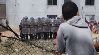 Choque da Guarda Municipal de Contagem (MG) tem confronto com invasores durante reintegração