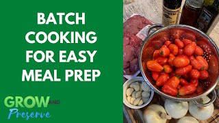 Beef Meal Starter | Batch Cook Meal Prep for Stress-Free Dinners: Freezing or Canning Options