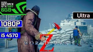 Gaming X 1060 6Gb - World War z Gameplay 1080p - i5 4570 - 8gb Ram - Ultra settings