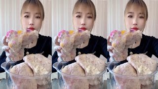 🧊❄️🥶Mukbang ice/hard shaved ice/embedded crushed hard ice/ice Asmr/sound crunchy