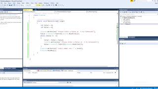 Visual Studio C# While Loop Sentinel Repeation