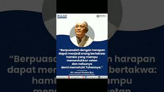 Hamba yang mampu menundukkan setan dan nafsunya demi mematuhi Tuhannya - Gus Mus