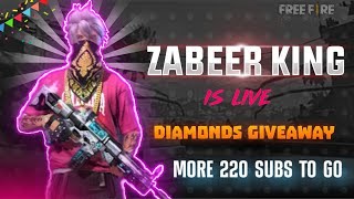 free fire max no diamond's giveaway 🎁✨💎/free fire live/ff live telugu and hindi