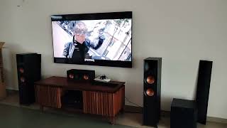 7.2 Yamaha av receiver | Klipsch LCR | Yamaha active subwoofer@mdahomecinemamakers2076 #youtube