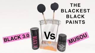 Mousu Black vs Black 3 0 - The world's blackest black paints - Which is the blackest