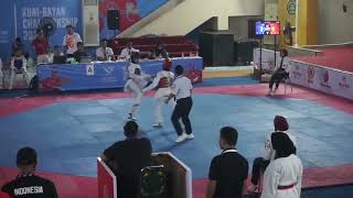 partai final u 37kg putri.akhir Caca(TRC Sulteng) keluar sebagai juara di KONI bayan#kaltim#tkd