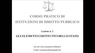 2.  GLI ELEMENTI COSTITUTIVI DELLO STATO