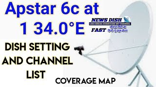 apstar 6c at 134.0°E ku band | Dish Setting aor channel list | news dish fast