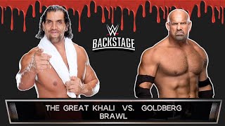 The Great Khali vs Goldberg | WWE Backstage Brawl | + John Cena Real-Life Ghost Experience