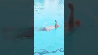 Swim Backstroke with mw |  Back Crawl Swimming #shorts