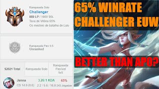 65%  WINRATE CHALLENGER JANNA MAIN - WHO IS THIS GUY??? IS HE BETTER THAN AP0?