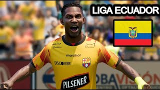 Asi es la  LIGA ECUATORIANA del EA SPORTS FC en MODO CARRERA - LIGA PRO con BARCELONA