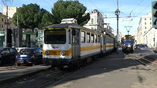 Old trams in Rome