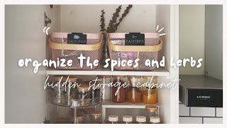 Organize your spices & herbs •Kitchen Organization | Cooking vlog with me 😋🌷