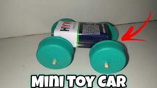 How to make Mini Car🚘 from old Battery || Simple and Easy Toy Car #car #battery  😮