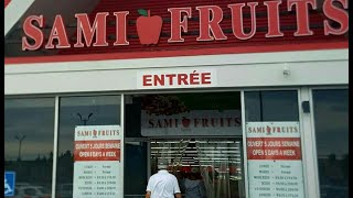 Montréal canada # super Market Sami fruits#                                     Vlog 4 canada