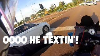 DON'T TEXT AND DRIVE, ESPECIALLY AT THE LIGHTS!