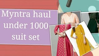 Diwali outfit Huge myntra haul under 1000rs