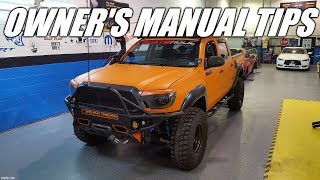 9 Useful Things I Learned From the Toyota Tacoma Owner's Manual | Part 1 Pages 1-100