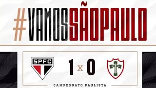 Campeonato paulista 2024 São Paulo vence a portuguesa por 1 x0 jogando no Morumbi.