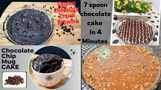 4 Chocolate Cakes In Microwave | Quick And Easy Cakes Recipe