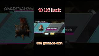 Got Nade Skin 🔥|| 10 UC spin Luck ||   #pubgm #bgmi #pubgmobile