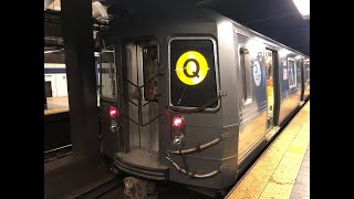 R68A Q Train at Broadway - Lafayette Street