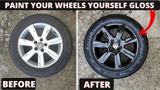 How to Spray Paint Wheels Gloss Black