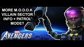 Marvel's Avengers - MORE LEAKS! M.O.D.O.K VILLAIN SECTOR UPDATE + PATROL MODE??