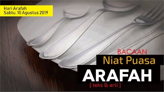 Bacaan Niat Puasa Arafah | Lengkap Teks Arab-Latin dan Terjemah (10 Agustus 2019)