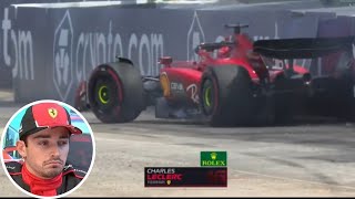 Charles Leclerc expound Brazil GP crash before F1 race began after emotional radio cry