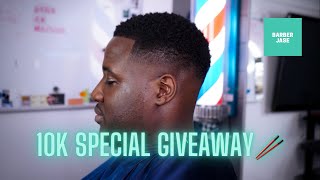 LOW/MEDIUM FADE | 10K GIVEAWAY! | Barber Jase 🥢