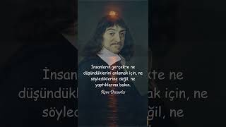 Rene Descartes - Özlü söz #shortvideo #renedescartes #viralvideo