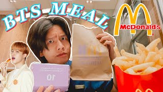 McDonald's Employee tries BTS MEAL Review *mcdonald's mukbang*