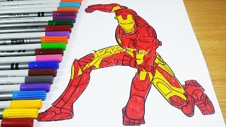 Coloring Pages IRON MAN - Coloring Pages IRON MAN Avengers Coloring For Kids Coloring Videos 2017