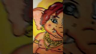 ||Cute bal ganesha😍drawing|| #shortsvideo #subscribe #ganeshaart