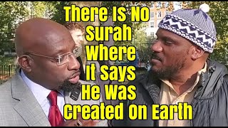 Speakers Corner/Orlando/Muslim Goes Against What Muslims Believe, He Says Adam Was Created On Earth